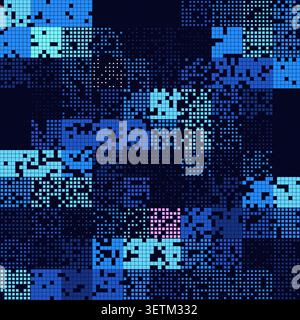Fintech Block Grid vector background with clean editable vector shapes for microstock and commercial design projects. Stock Vector