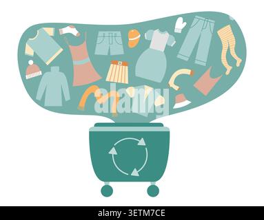 Clothes recycling Stock Vector