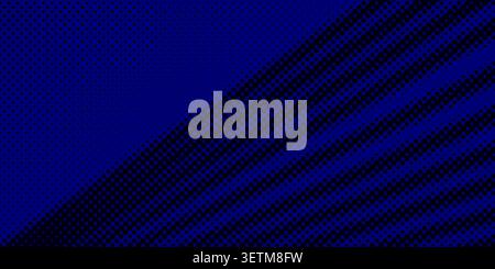 Abstract Dark Blue Halftone Dot Pattern Background with Dynamic Futuristic Diagonal Speed Lines Stripe Texture Stock Vector