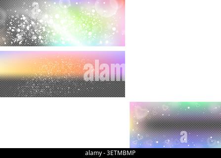 Kawaii candy border with pastel glitter on transparent background Stock Vector