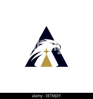 Luxury eagle letter A monogram logo Stock Vector