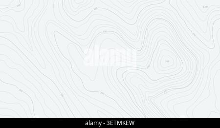 Topographical white simpble background map Stock Vector