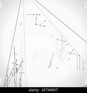 Wire Pyramid vector background with crisp scalable linework for microstock and commercial design projects. Stock Vector
