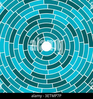Segments centered. Abstract pattern. Simple solid cells. Large padding. Creative vector illustration. Stock Vector