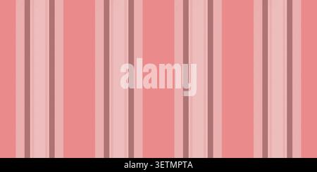 A vertical stripe pattern with softly repeated stripes creates a kids fabric impression. Red and light shades give the seamless surface classic fabric Stock Vector