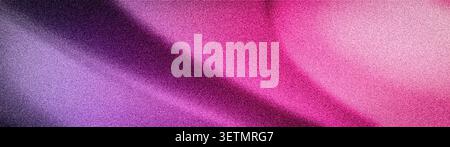 Vibrant 4K abstract background with a fluid gradient blending deep violet, hot pink, and magenta, featuring a trendy grainy texture for modern and ret Stock Photo