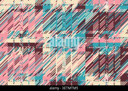 Abstract glitch background with layered distortion and shifting geometric fragments forming a dynamic digital texture. Subtle noise enhances depth, cr Stock Vector