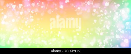 Princess unicorn background with royal glitter and elegant rainbow Stock Vector