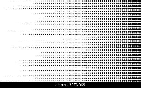 Dynamic speed lines create halftone pattern with dot motion effect. Abstract sport background with retro gradient elements and geometric fast texture for modern digital design. Stock Vector