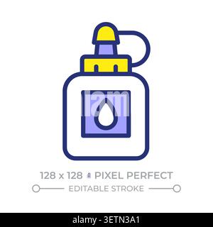 Glue pixel perfect line color icon Stock Vector