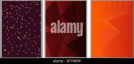 Abstract dark background with numerous small, scattered golden particles creating a shimmering effect. Stock Vector