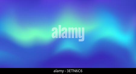 Aurora borealis northern light gradient background Stock Vector