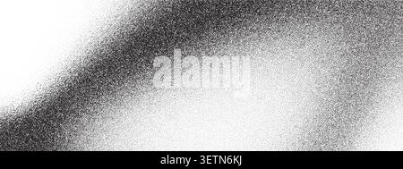Texture sand Gritty with background dust grain and distress poster stipple. Vector blurry grainy with Overlay texture grey and white paper dark. Dirty Stock Vector