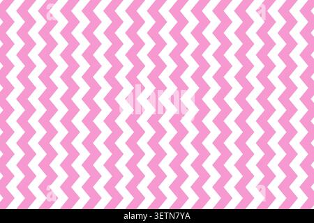 Chevron zigzag line features pink seamless vector pattern. It enhances retro aesthetics and abstract fabric backgrounds. eps 10 Stock Vector