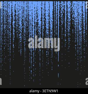 Abstract digital rain texture vector. Graphic supports technology backgrounds and futuristic data visualization projects. EPS 10. Stock Vector