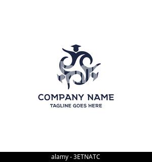 Graduation Student Community Learner Scholar For Education University College School Stock Vector