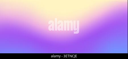 Dreamlike hologram gradient background features smooth blending pastel colors and soft neon light transitions. Abstract iridescent foil surface backdrop for social media and creative poster design Stock Vector