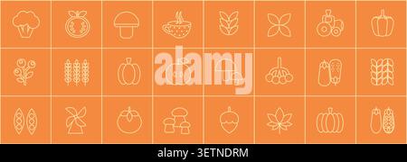 Bauhaus vegetable and fruit abstract. Autumn Vegetable and Fruit seamless pattern. Natural flower plant with simple shape, abstract eco farming concept. Vector minimal banner Stock Vector