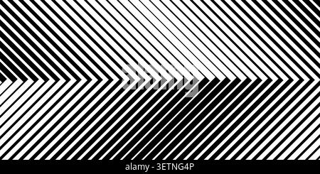 Halftone arrow lines form striking pattern with gradient fade. Modern geometric background featuring dynamic forward movement and sleek graphic chevron shapes for digital projects. Stock Vector