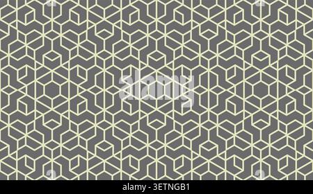 Abstract geometric pattern. A seamless vector background. Grey ornament. Graphic modern pattern. Simple lattice graphic design Stock Vector