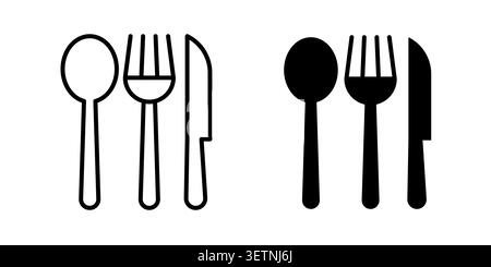 Cutlery icon for web projects. Stock Vector