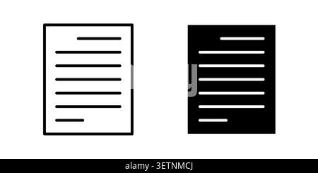 Documents icon for web projects. Stock Vector