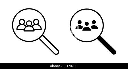 Job candidate icon for web projects. Stock Vector