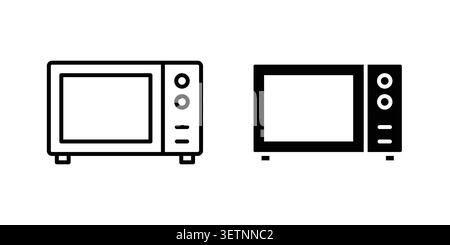 Microwave oven icon for web projects. Stock Vector