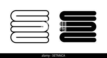 Neat fold clothes icon for web projects. Stock Vector