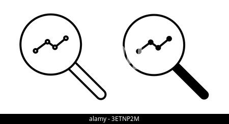 Predictive analytics icon for web projects. Stock Vector