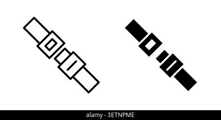 Safety belt Icon for web projects. Stock Vector