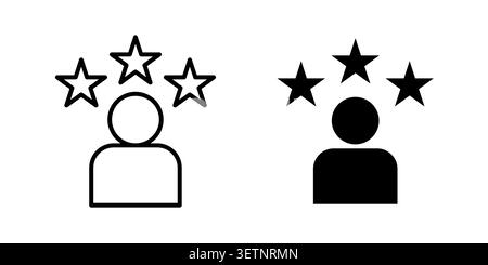 Customer satisfaction icon for web projects. Stock Vector
