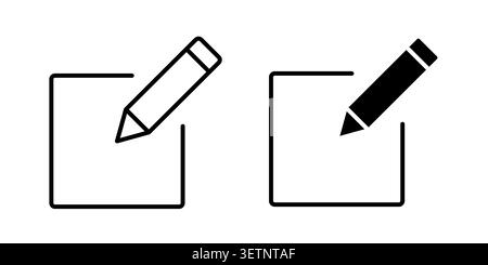Edit document icon for web projects. Stock Vector