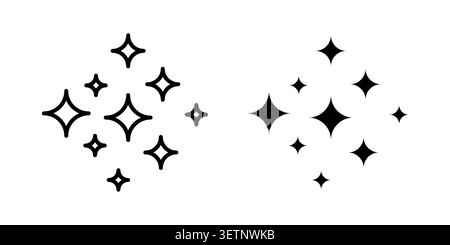 Magic stars icon for web projects. Stock Vector