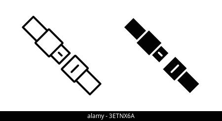 Seat Belt icon for web projects. Stock Vector