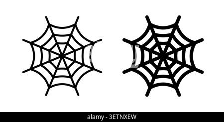Spider web icon for web projects. Stock Vector