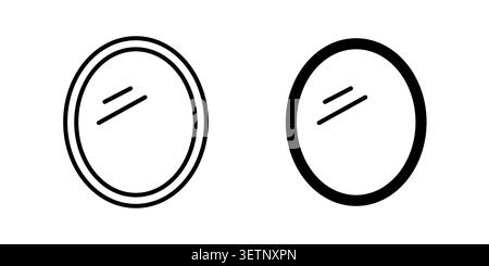 Mirror icon for web projects. Stock Vector