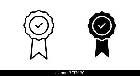 Quality certified badge icon for web projects. Stock Vector
