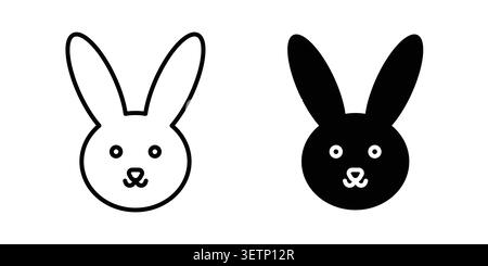 Rabbit icon for web projects. Stock Vector