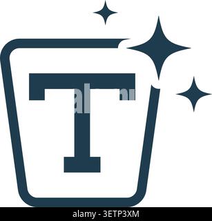 Creative magic drawing tools icon with sparkling element Stock Vector