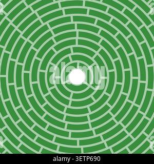 Solid cells in frame. Small padding. Heavy weight. Abstract pattern. Segments centered. Stock Vector