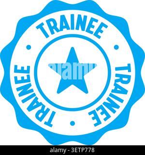 trainee label sticker. Vector sign. trainee seal badge Stock Vector