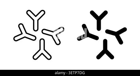 Bifidobacterium probiotics icon for web projects. Stock Vector