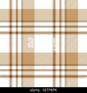 Plaid seamless pattern. Check line. Repeating tartan checks design. Repeated scottish stripe flannel. Scotland fabric prints. Gingham twill lattice Stock Vector