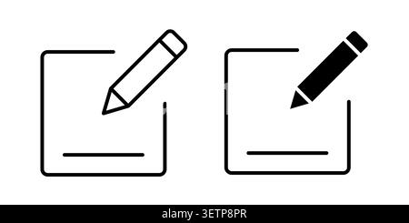 Edit text icon for web projects. Stock Vector