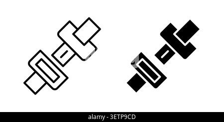 Open seat belt icon for web projects. Stock Vector
