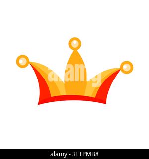 Playful jester hat vector for party, carnival, branding, apps, prints Stock Vector