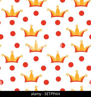 Seamless colorful jester joke pattern in bright colors for comedy Stock Vector