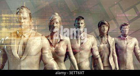 Artificial Intelligence Used In Hr Technology Structure Stock Photo