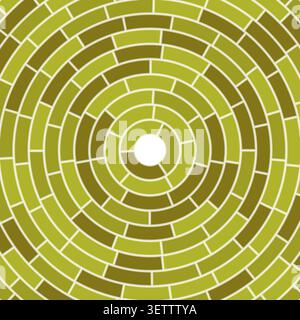 Abstract vector pattern with solid cells framed in a centered layout. Stock Vector
